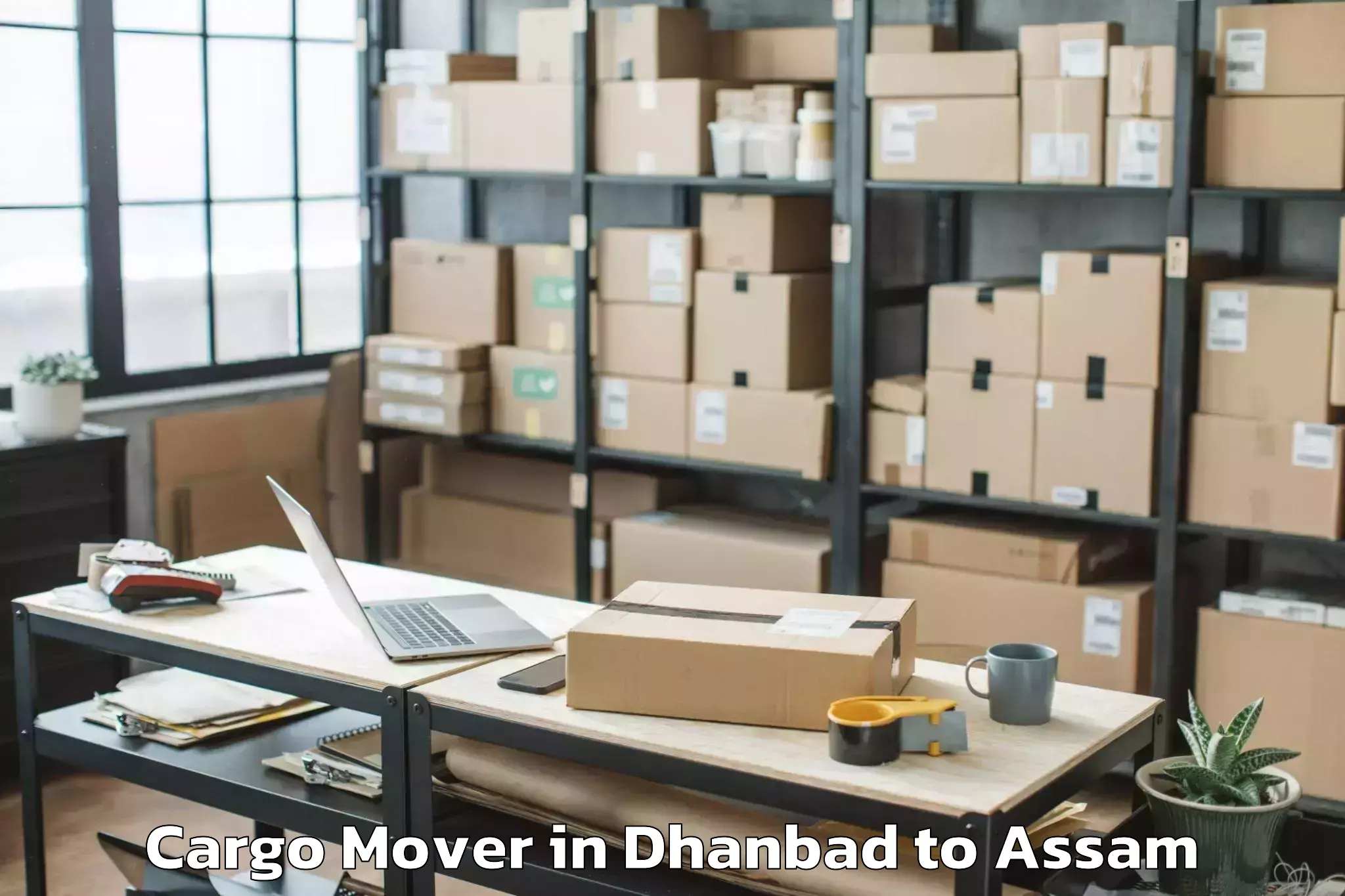 Professional Dhanbad to Pathorighat Pt Cargo Mover